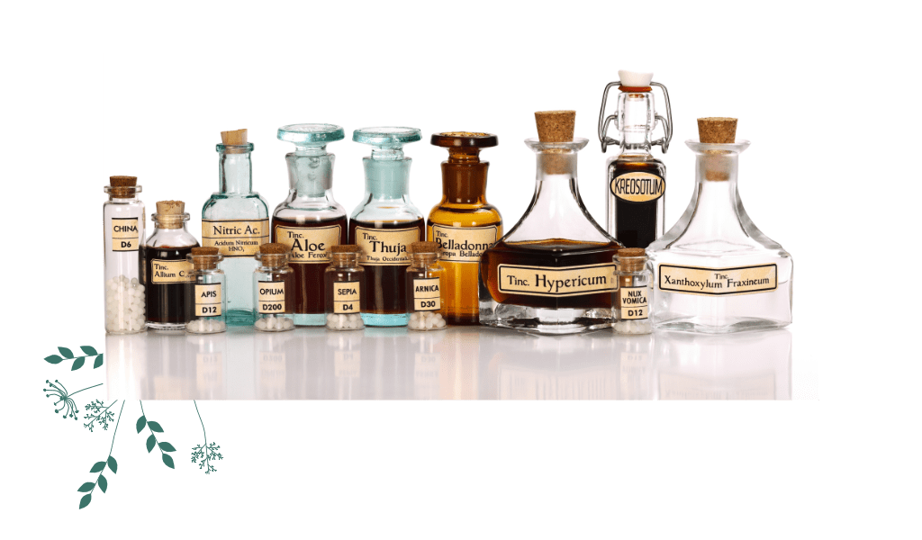Various mother tinctures of homeopathic medicine homeopatie - léčba od základu